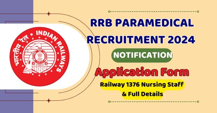 RRB Paramedical Recruitment 2024